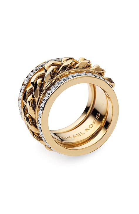 michael kors hängeohrringe|Michael Kors rings.